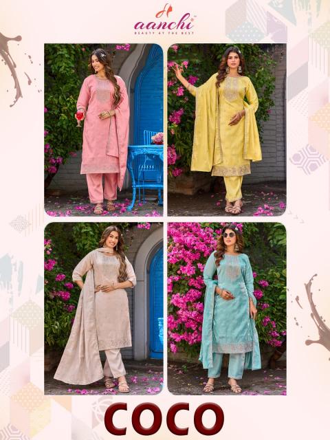 Aanchi coco 3pcs best place to buy kurtis for wholesale price